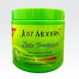 Kem ủ tóc rong biển Just Modern giúp bảo vệ tóc không bị khô cháy dưới tác dụng của ánh nắng mặt trời.