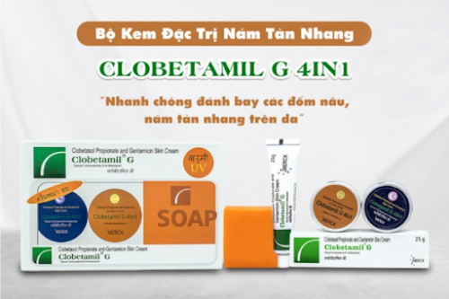 Bộ Đặc Trị Nám,Tàn Nhang Clobetamil G 4In1 - Thái Lan